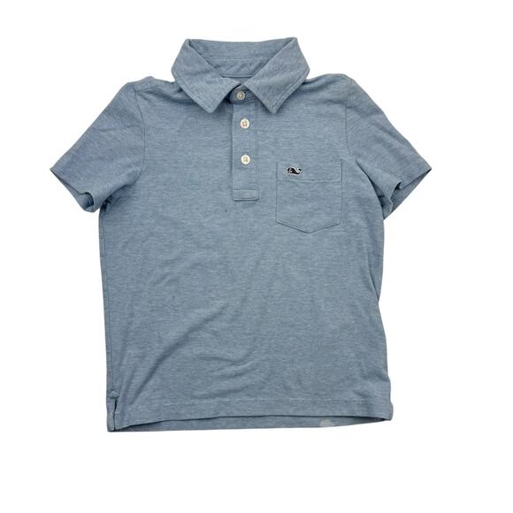 Vineyard Vines Blue Striped Edgartown Polo Shirt - Picture 1 of 5